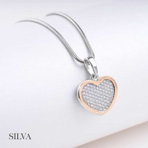 0021641bb69d22290f45279b1a786ff6.jpg Срібна підвіска Серце з золотом