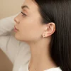 073_result.webp Срібні сережки-конго Діамант