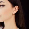 Срібні сережки Доріжка емаль
