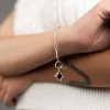 Срібний браслет Сяйво з емаллю