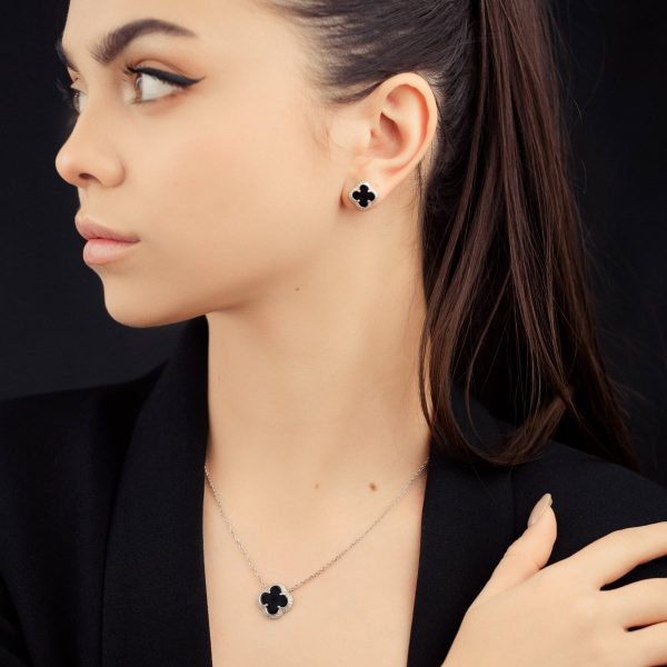 226bb5b8cd2d600c7555abcaeea3f569-5.jpg Срібні гвіздочки Кліф з оніксом та цирконієм