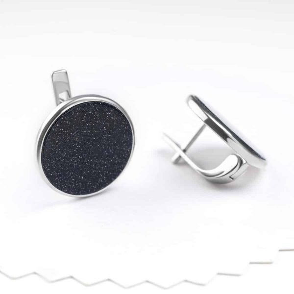 2b06a4abadb0243a4fba47afe392e159-5.jpg Срібні сережки Луна з авантюрином