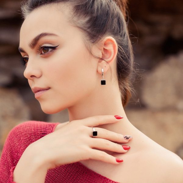 51eda8918862f9b2668d682532c49435-5.jpg Срібні сережки Одіс з оніксом
