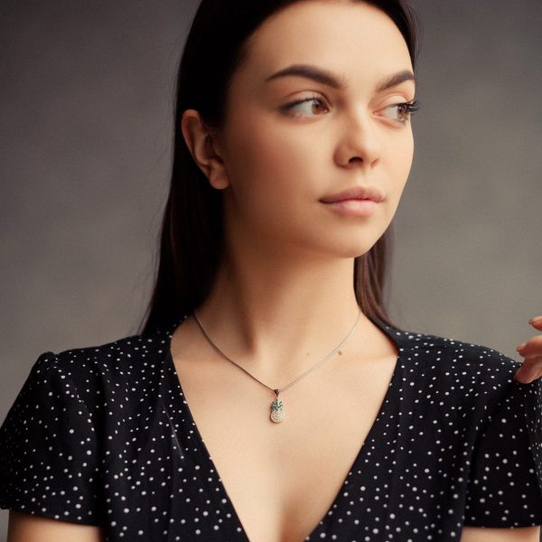 Срібна підвіска Ананас