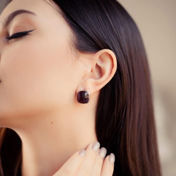 7a9eb9509675b1e580b35673c97823fe-3.jpg Срібні сережки Белла з пурпурним улекситом