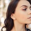 Срібні сережки Таблетка пусети