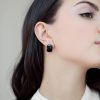 Срібні сережки Софі з агатом