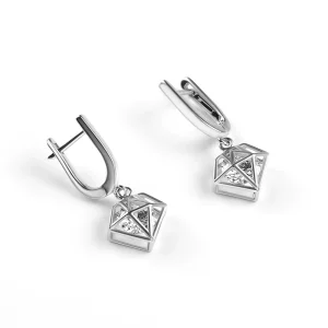 diamond.webp Срібні сережки Діамант