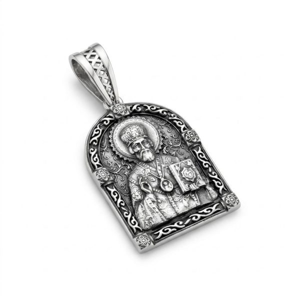 img_2295.jpeg Срібна підвіска Святий Миколай