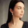 opal.webp Срібні сережки Опал білі