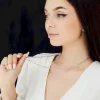Срібний ланцюжок Панцир хвилястий 60см