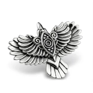 sribna_prykrasa_silva_jewelry_139.webp Срібна брошка Ворон Одіна